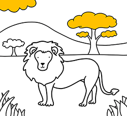 pictures to color for kids animals