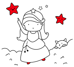 Princess coloring pages for kids